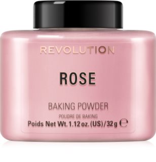 Makeup Revolution Baking Powder polvos sueltos tono Rose 32 g