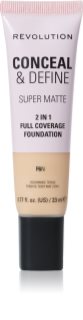 Makeup Revolution Conceal & Define fond de teint matifiant