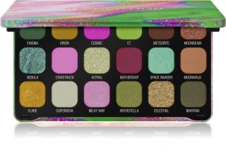 Makeup Revolution Forever Flawless akių šešėlių paletė atspalvis Astro Nova Green 18x1.1 g