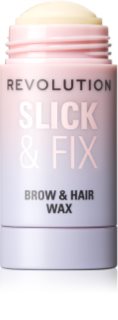 Makeup Revolution Slick & Fix Brow & Hair Stick cire pour cheveux en stick 13 g