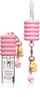 Revolution Pout Lip Oil With Charm lip oil for keys Pink Charm 4.6 ml