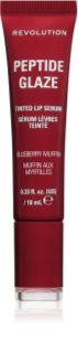 Revolution Peptide Glaze Tinted Lip Serum Mjukgörande läppserum Skugga Blueberry Muffin 1 st.