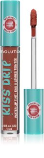 Revolution Kiss Drip Water Lip Tint ilgai išliekantis lūpų blizgesys atspalvis Melon Mist 4 ml