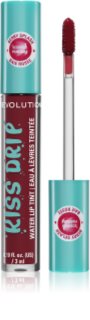 Revolution Kiss Drip Water Lip Tint ilgai išliekantis lūpų blizgesys atspalvis Berry Splash 4 ml