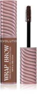 Revolution Wrap Brow Tubing Brow Gel Fikseeriv geel kulmudele varjund Warm Medium Brown 2.3 ml