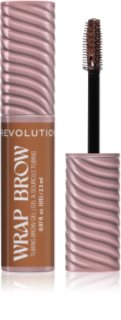 Revolution Wrap Brow Tubing Brow Gel gel za učvršćivanje za obrve nijansa Cool Medium Brown 2.3 ml