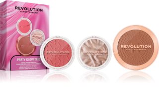 Revolution Party Glow Trio coffret para pele radiante 1 un.