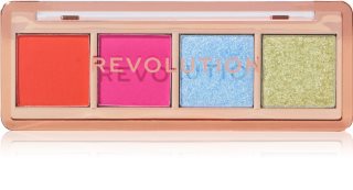 Revolution Icon Edit Acu ēnu palete (tonis) The Vibrant Brights Palette 2.8 g