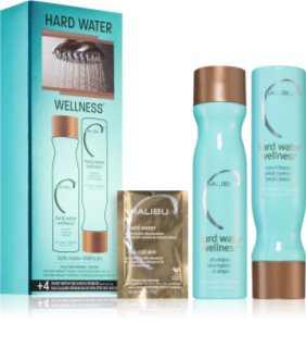 Malibu C Hard Water Wellness Collection set for hair