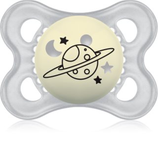 MAM Night 0+ months πιπίλα νύχτας Grey 1 τμχ