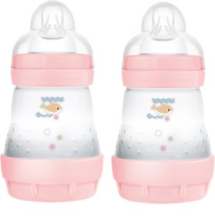 MAM Perfect Star Anti-colic Bottle шише против колики 0m+ Pink 2x160 мл.