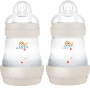 MAM Perfect Star Anti-colic Bottle шише против колики 0m+ Beige 2x160 мл.