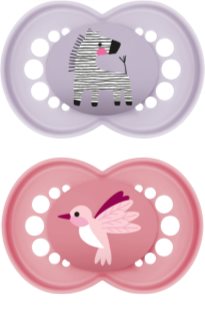 MAM Original 6+ months tétine Purple/ Pink 2 pcs
