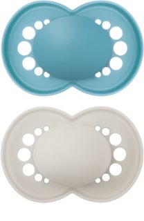 MAM Original 16m+ čiulptukas Turquoise/ Grey 2 vnt.