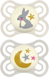 MAM Perfect Night 0+ months биберон Beige/ Grey 2 бр.