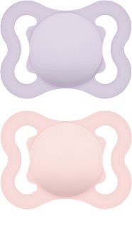 MAM Supreme 0m+ биберон Purple/ Pink 2 бр.