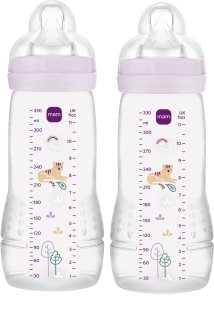 MAM Easy Active™ Baby Bottle детско шише 4m+ Purple 2x330 мл.