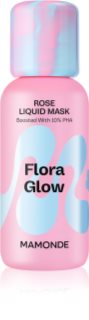 MAMONDE Flora Glow Rose Liquid Mask maseczka nawilżająca do twarzy z efektem złuszczającym 80 ml