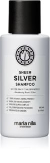 Maria Nila Sheer Silver Shampoo sampon a sárga tónusok neutralizálására