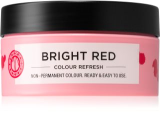 Maria Nila Colour Refresh Bright Red Sanfte nährende Maske ohne permanente Farbpigmente