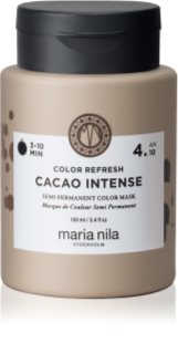 Maria Nila Colour Refresh Cacao Intense delikatna odżywiająca maska bez trwałych pigmentów barwiących wytrzyma 4 – 10 umyć 4.10 100 ml