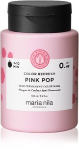 Maria Nila Colour Refresh Mask gyengéd tápláló maszk tartós színes pigmentekkel árnyalat Pink Pop 0.69 100 ml