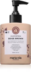 Maria Nila Colour Refresh Sanfte nährende Maske ohne permanente Farbpigmente Farbton Beige Brown 7.23 300 ml