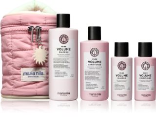 Maria Nila Pure Volume Beauty Bag zestaw upominkowy do zwiększenia objętości włosów 4 szt.