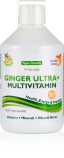 Swedish Nutra Ginger Ultra+ Multivitamin băutură pentru susținerea imunității și atenuarea oboselii și a epuizării aroma Ginger 500 ml