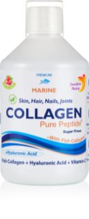 Swedish Nutra Collagen Pure Peptide colagen lichid pentru păr, unghii și piele aroma Strawberry 500 ml