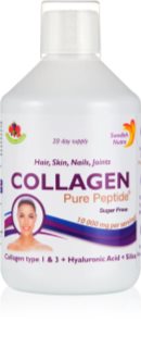 Swedish Nutra Collagen Pure Peptide colagen lichid frumusețea părului, a unghiilor și a pielii aroma Wild Berries 500 ml