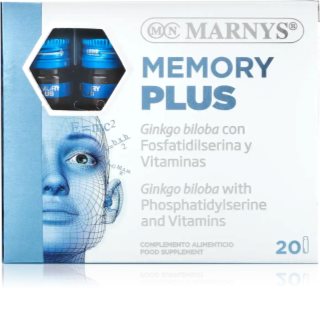Marnys Memory Plus supliment alimentar pentru susținerea memoriei și a concentrării 20 buc