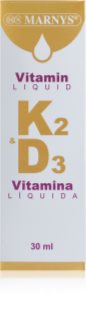 Marnys K2 + D3 picături pentru funcționarea normală a sistemului imunitar, sănătatea oaselor și activitatea musculară 30 ml