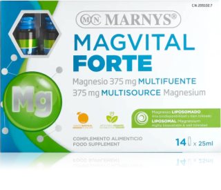 Marnys Magvital Forte fiole pentru suplimentarea eficientă a aportului de magneziu 14 buc