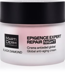 MartiDerm Black Diamond Epigence Expert Repair Night przeciwzmarszczkowy krem na noc napełnialny