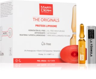 MartiDerm The Originals Proteos Liposome Gladmakende en Verhelderende Verzorging in Ampullen 10x2 ml