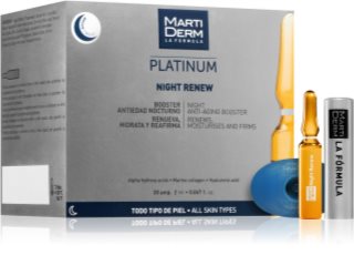 MartiDerm Platinum Night Renew exfoliërend peeling serum in Ampullen