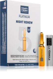 MartiDerm Platinum Night Renew intenzivní sérum pro podporu tvorby kolagenu 5x2 ml