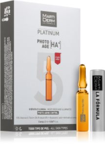 MartiDerm Platinum Photo Age HA+ öregedés elleni arcszérum ampullákban 5x2 ml