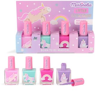 Martinelia Little Unicorn Nail Polish Set sada lakov na nechty Pink, Blue, Purple, Fuchsia