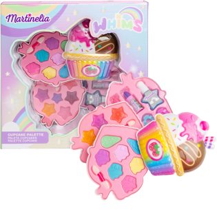 Martinelia Whims Cupcake Palette akių ir lūpų makiažo priemonių paletė vaikams