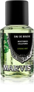 Marvis Strong Mint enjuague bucal para un aliento fresco y duradero 30 ml