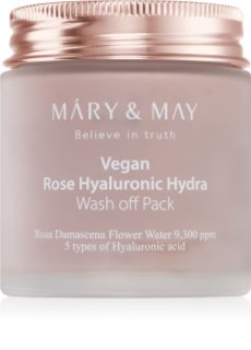 Mary&May Rose Hyaluronic Hydra Wash off Pack intensely moisturising face mask with soothing effect 125 g