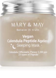 Mary&May Calendula Peptide Ageless Sleeping Mask masque de nuit apaisant effet anti-rides 110 g