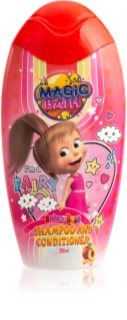 Masha & The Bear Magic Bath Shampoo and Conditioner šampon i regenerator 2 u 1 za djecu 200 ml