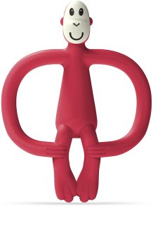 Matchstick Monkey Monkey Teether mordedor con cepillo 2en1