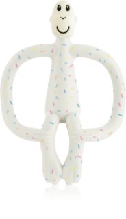 Matchstick Monkey Teething Toy and Gel Applicator chew toy with 2-in-1 brush Confetti Cream 1 pc