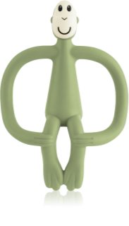 Matchstick Monkey Teething Toy and Gel Applicator zobu rotaļlieta ar divkārša lietojuma otu Olive 1 gab.