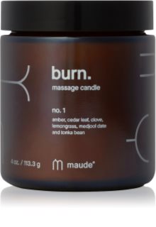 Maude Burn масажна свічка No.1 Amber, Cedar leaf & Lemongrass 113 гр