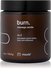 Maude Burn massage candle No.2 Pink Pepper & Gurjun Balsam 113 g